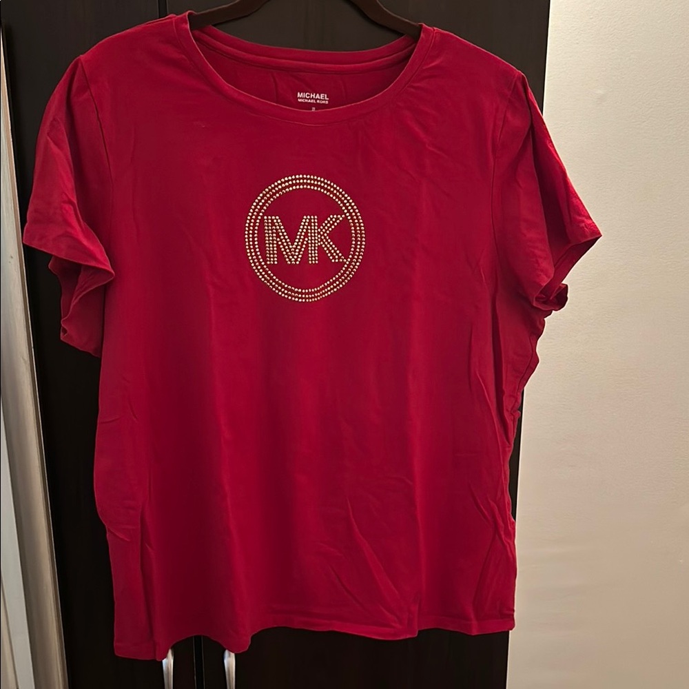 Michael Kors Red T-Shirt with Logo